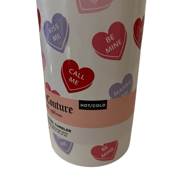 Juicy Couture 24oz Heart Tumbler for Hot or Cold drinks - New - Picture 3 of 4